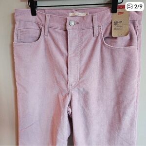 Levi's Pink Corduroy Jeans with Back Pocket Detail size 32